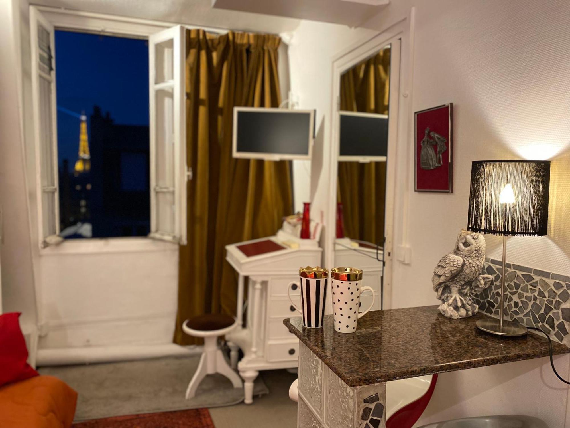 Studio Chic Paris Tour Eiffel Near Eiffel Tower 7Th Floor Ngoại thất bức ảnh